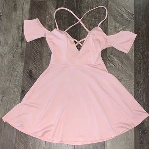 TOBI Pink Skater dress